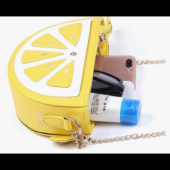 NWT New Cute Fruits Watermelon or Lemon Cross body Bags, NEW NEVER USED! RARE - Picture 7 of 9